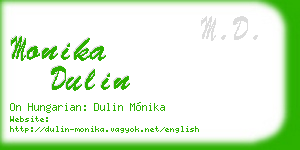 monika dulin business card